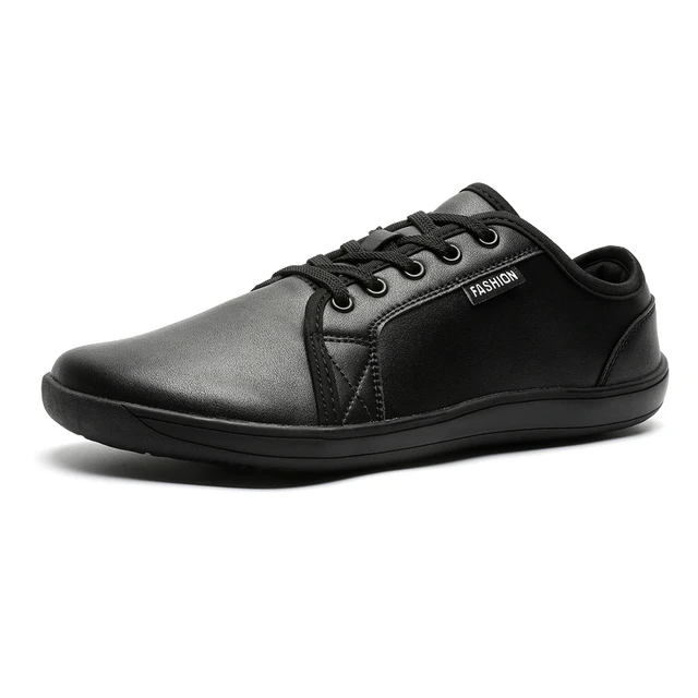 Herren Leder Breite Barfußschuhe Unisex Plus Größe Männlichen Outdoor Minimalistischen Sneakers Frauen Zero Drop Casual Komfort_voghion.com
