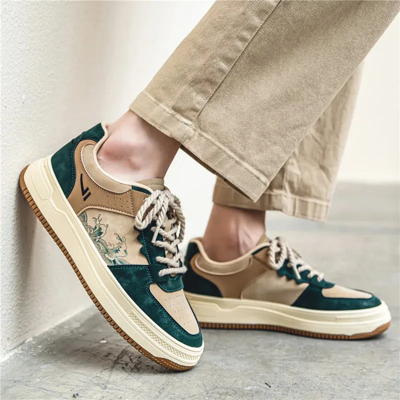 Original Mens Tennis Fashion Casual Men Gym Footwear Platform Cozy Skate Shoes In 250310_voghion.com