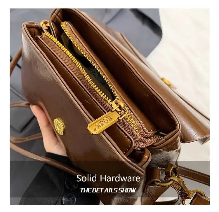 Strukturerad axelremsväska och crossbody väska för damer_voghion.com