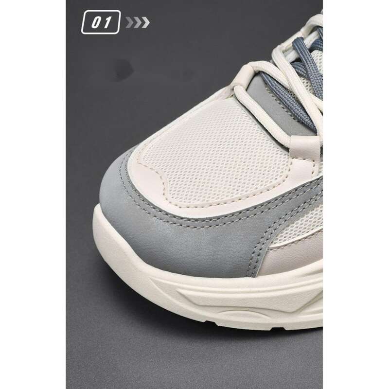 Scarpe da papà casual sportive con suola spessa e versatili alla moda da uomo, in rete traspirante, primavera 2025_voghion.com