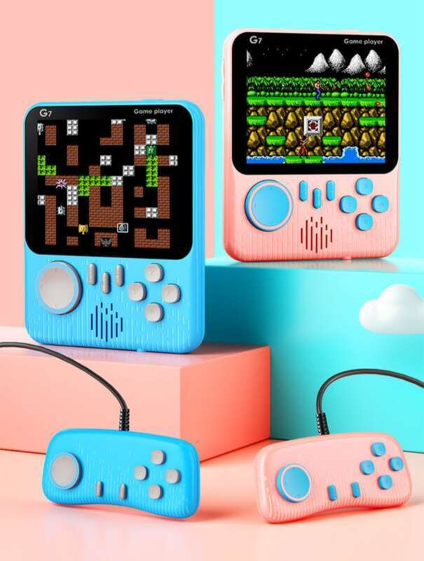 G7 Ultra-thin Handheld Macaron Console, Nostalgic 666 Games, High-definition Color FC Game Console_voghion.com