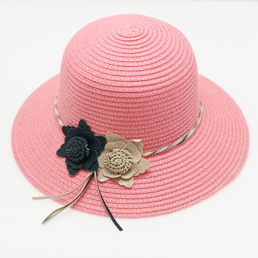 Sommer-Strohhut für Damen mit breiter Krempe, Sonnenhut für Sonnenschutz und Sonnenschutz, Strand-Sonnenhut, faltbar, Reisen, koreanischer Stil, All-Match_voghion.com