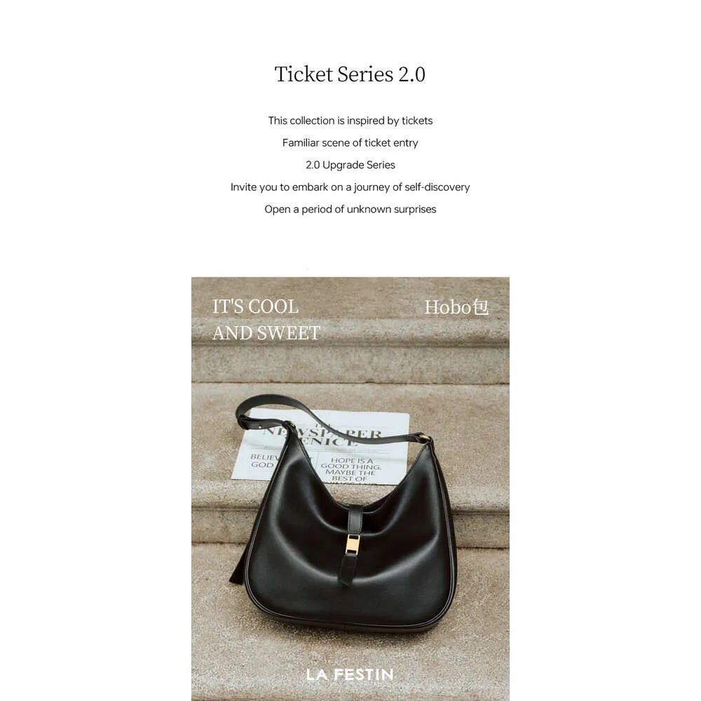LA FESTIN Origineel merk 2024 Nieuwe zomer Grote capaciteit Tote Zwarte schoudertassen Crossbody Casual damestas_voghion.com