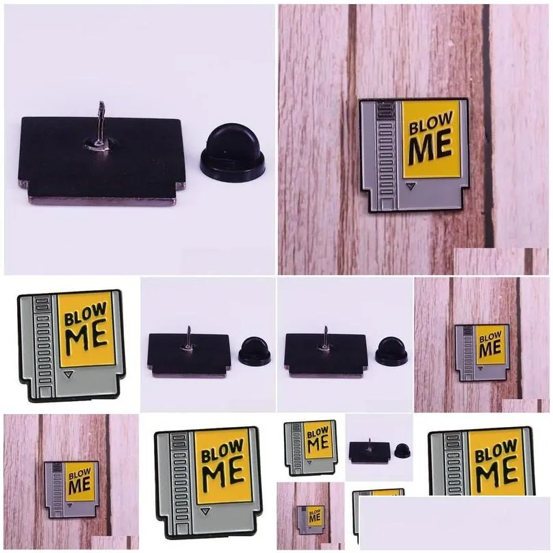 Anstecknadeln, Anstecknadeln, Broschen, Vintage-Patronen-Brosche, 80er-Jahre-Videospiel-Abzeichen, Hartemaille-Anstecknadel, Revers, Schmuck, Accessoire, Drop-Lieferung_voghion.com