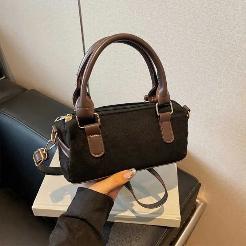 Borsa a tracolla retrò da donna, borsa alla moda in pelle PU con stili vintage, borsa a tracolla per uso in ufficio C241217_voghion.com