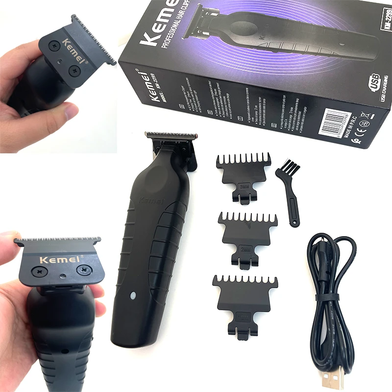 Kemei KM-2299 Men's Hair Clipper Professional Electric Hair Clipper USB Rechargeable Barber Trimmer Men's Electric Hair Clipper YCDC_voghion.com