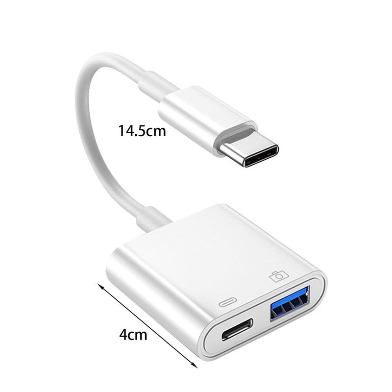 Xinweiqing cu port de încărcare, cititor de carduri, adaptor multifuncțional de tip C mascul la USB feminin, plug and play, 500mA_voghion.com