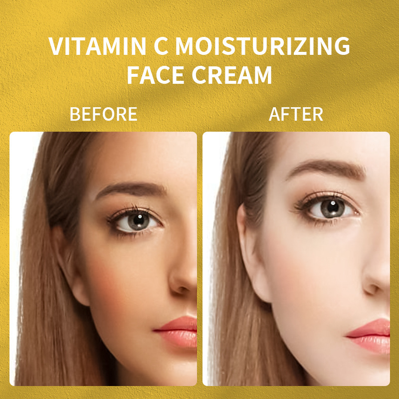 La crema idratante VC illumina e ripara la pelle. La crema idratante per il viso alla vitamina C idrata la pelle._voghion.com