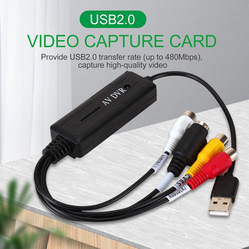 Xinweiqing Portable Durable Plastic USB 2.0 Video Capture Card for NTSC_voghion.com