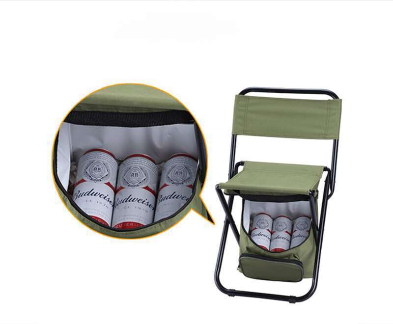 Choose It For Outdoor Leisure! Portable Folding Ice Pack Chair With Super Convenient Insulation And Storage_voghion.com