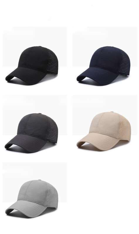 Nuovo berretto da baseball ad asciugatura rapida con traspirabilità per uomini e donne, berretto con protezione solare a tesa larga perforato, per esterni_voghion.com