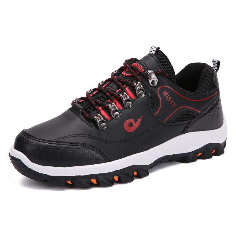Outdoor-Herren-Low-Top-Freizeit-Wander- und Bergsteigerschuhe, Obermaterial aus Leder, große Offroad-Tourismusschuhe_voghion.com