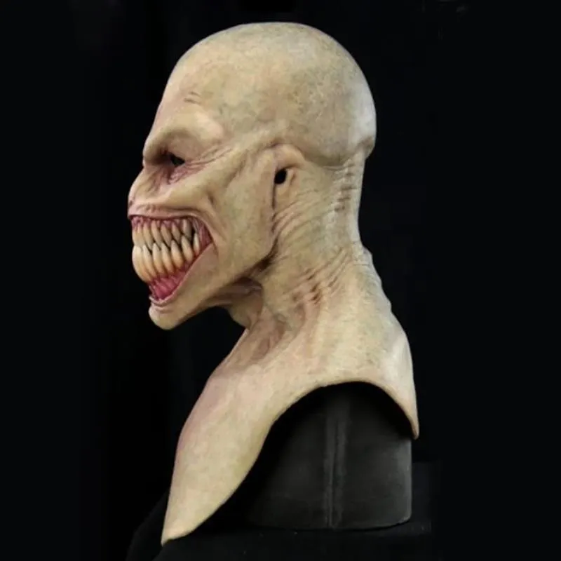 Festmasker Voksen Horror Trick Legetøj Skræmmende Prop Latex Mask Djævle Ansigtsdæksel Terror Uhyggelig Praktisk Joke til Halloween_voghion.com