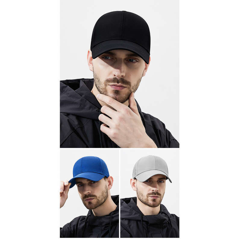 Breathable Perforated Mesh Baseball Cap For Men Sun Protection_voghion.com