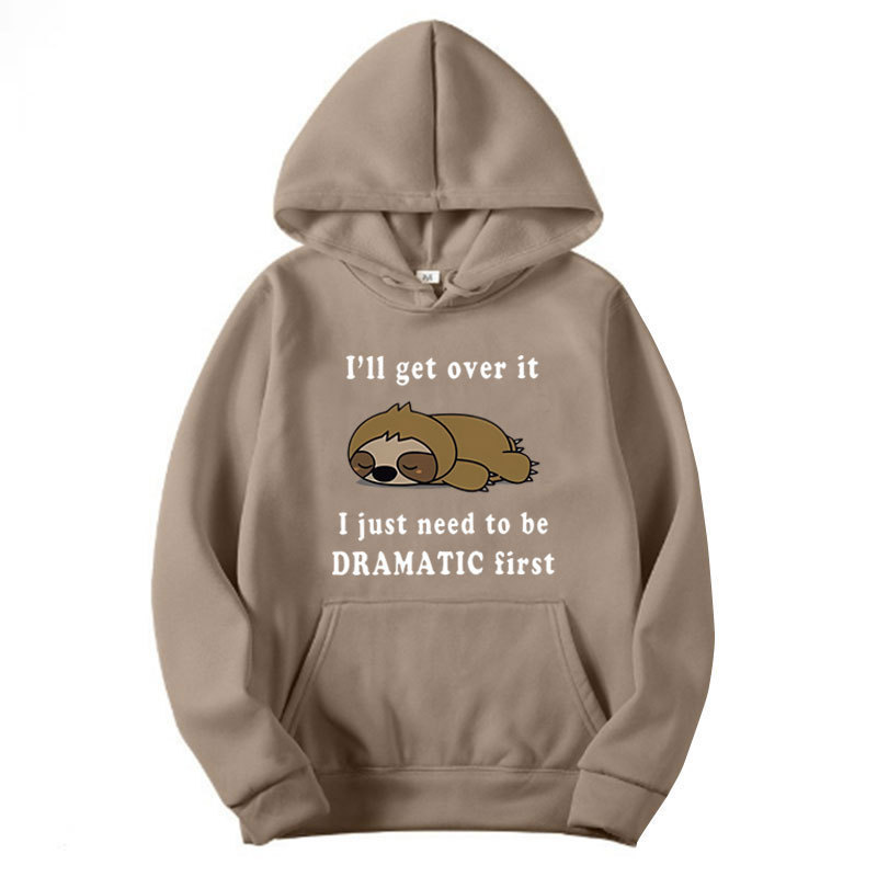 Abbigliamento maschile Felpa con cappuccio con stampa animalier alla moda per primavera e autunno Fondo a coste per uomo e donna, casual, sportivo, tendenza, tutto abbinato_voghion.com