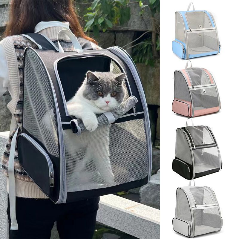 Katzentasche, Hundetasche, Outdoor-Tasche, tragbare Haustiertasche, Reppu, Leicht, Faltbar, Abnehmbar, Große_voghion.com