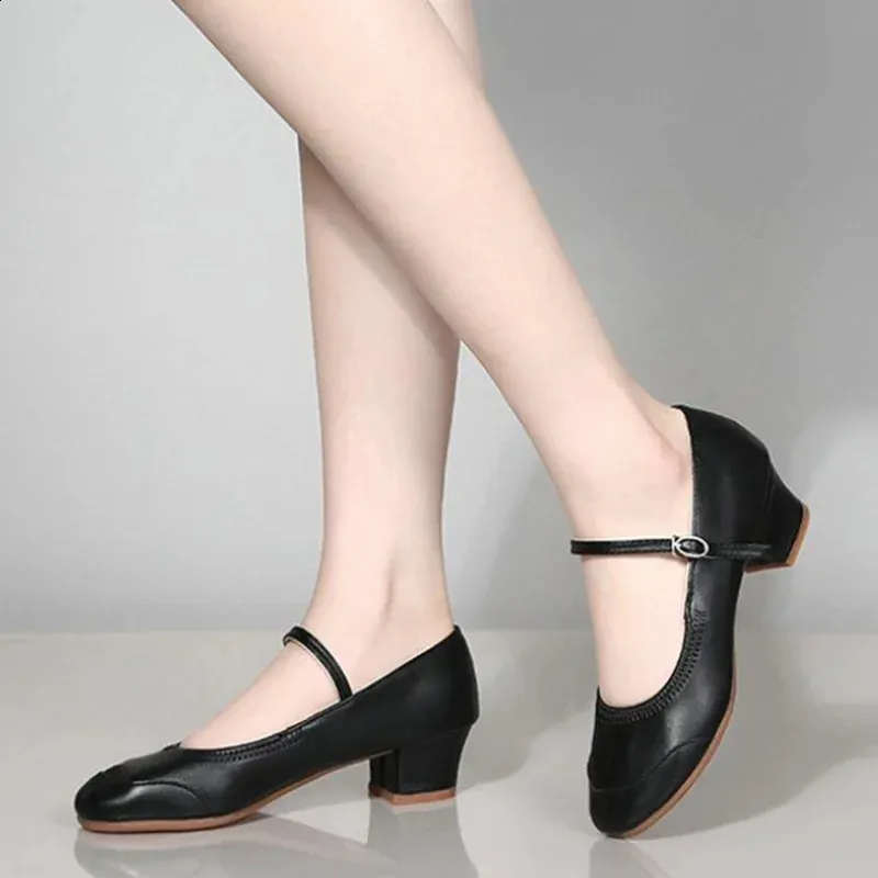 Sapatos Femininas Fashion Sweet Gold Weight Ballet High Heels Dames Klassieke Sier Ronde Neus Dansschoenen A175 241015_voghion.com