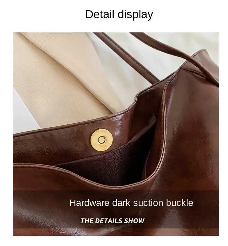 Casual Pu Leather Shoulder Bag Solid Colour Tote For Women_voghion.com