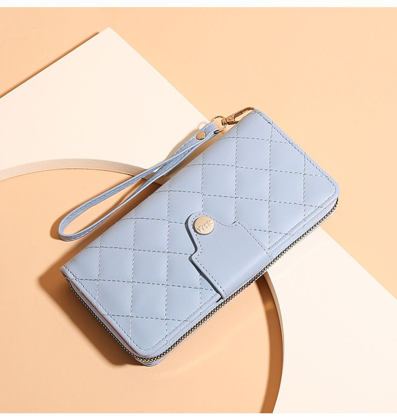 Brieftasche Clutch Lange Damen Weibliche Handy Münze Multifunktions-Kartentasche Kleine Geldbörse Mädchen_voghion.com