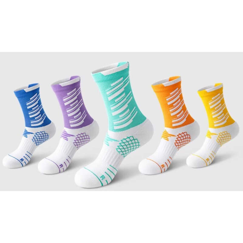 Youth Sports Mid Tube Towel Bottom, Sweat Absorbing Odor Proof, Men's And Women's Special Running Basketball Socks,_voghion.com