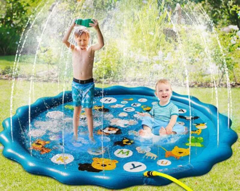 New Letter Mat For Children's Summer Oversized Lawn Mat, Outdoor Play Water Spray Toy, Portable_voghion.com