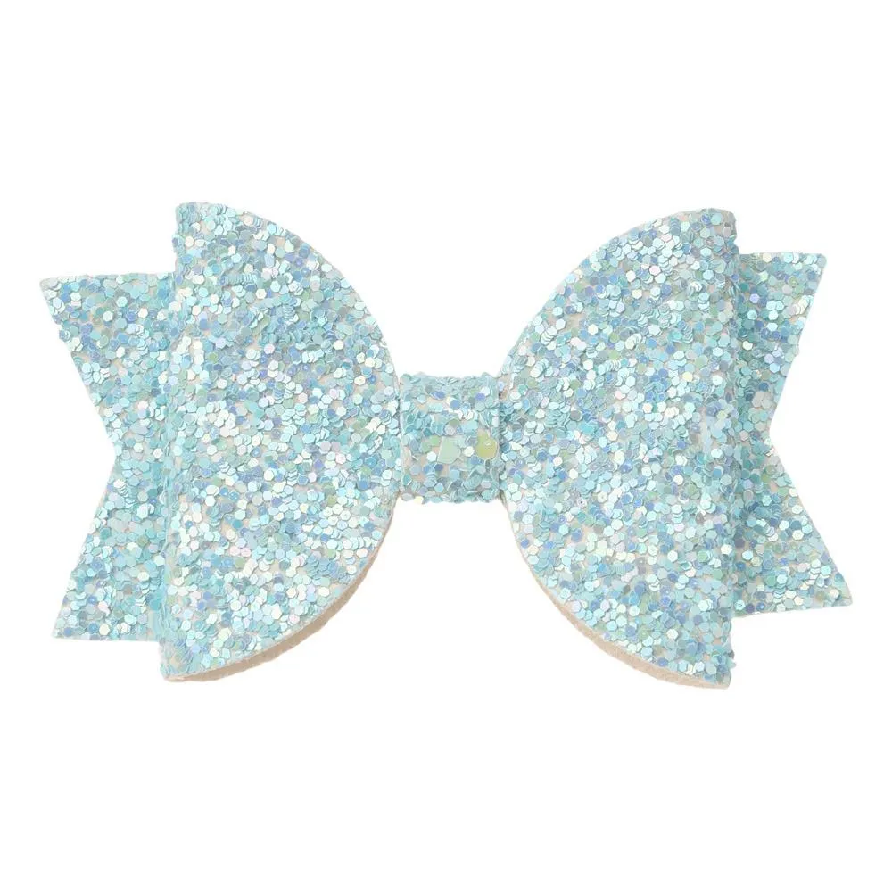 54pcs/lot 5cm*8cm Glitter Bow Boutique Fashion Accessories Sequin Hair Bows Flower Accessory For Girls_voghion.com
