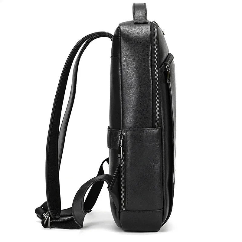 Vintage Mens Crazy Horse Leather genuine leather Retro Rucksack Large Classic Travel Backpack Big laptop computer bag_voghion.com