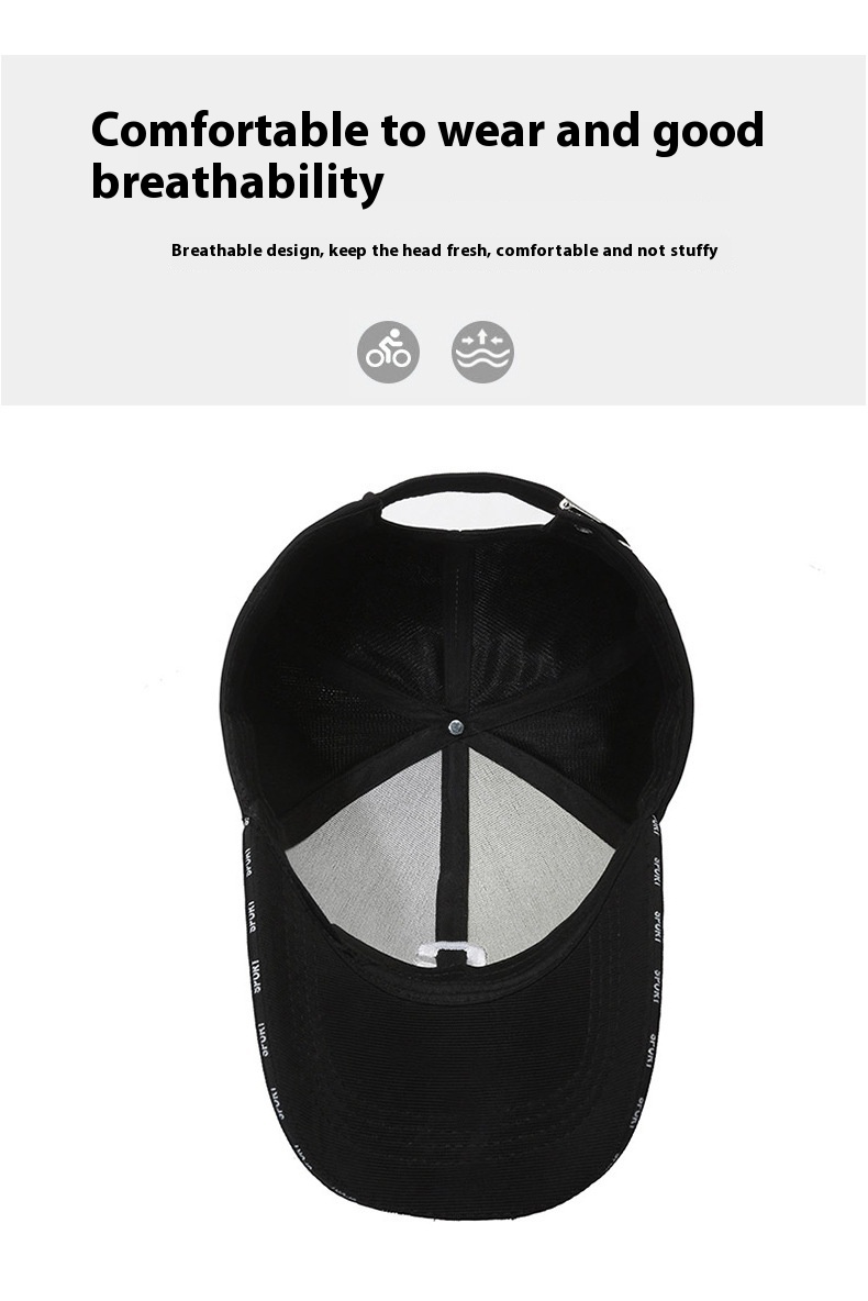 Cappello da uomo e da donna, nuova versione coreana traspirante, baseball outdoor di tendenza con lettere ricamate, grande C solare_voghion.com