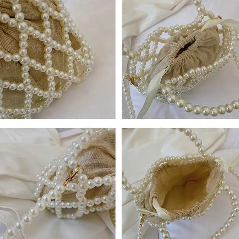 Borsa a mano retrò con perline e borsa a tracolla per donna_voghion.com