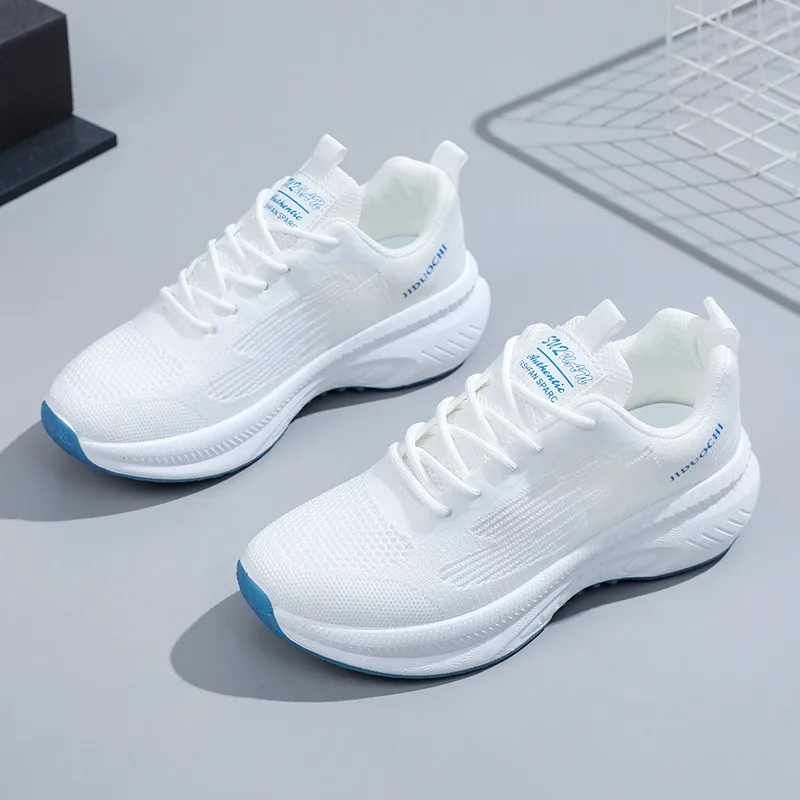 Primavera 2024 Nuevas zapatillas de running de suela blanda y transpirables para mujer de malla_voghion.com
