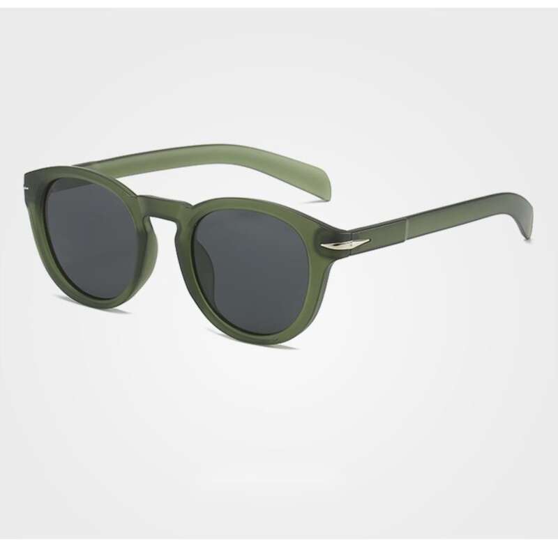 New Polarized Men's Sunglasses, Trendy British Round Frame Sunglasses_voghion.com