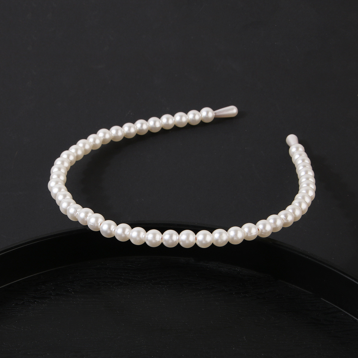 Japanese and Korean pearl headband summer headband female summer high-end hairpin sweet versatile headdress retro headband accessories_voghion.com