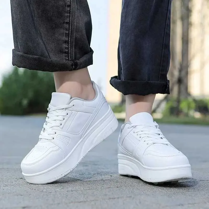 Athletic Outdoor Fashion Roller Skate Shoes Kids Children Casual Sports Toy Gift Games Boys 4 Whls Sneakers Girls Boots_voghion.com