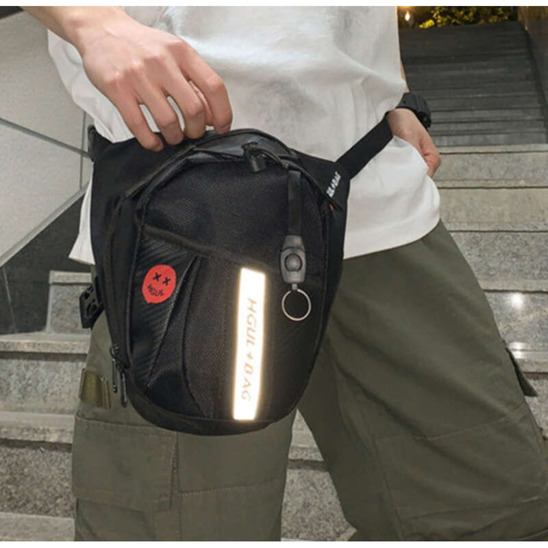 Bolsa de perna e cintura impermeável refletora para ciclismo_voghion.com