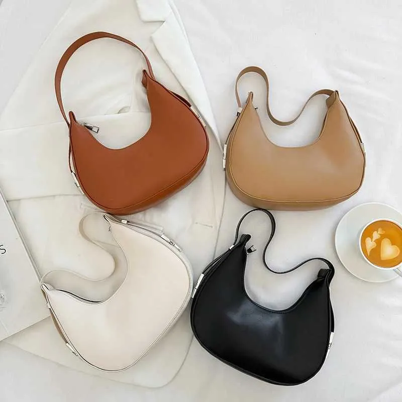 Borsa a tracolla semplice da donna in pelle PU con tracolla alla moda Y241115_voghion.com