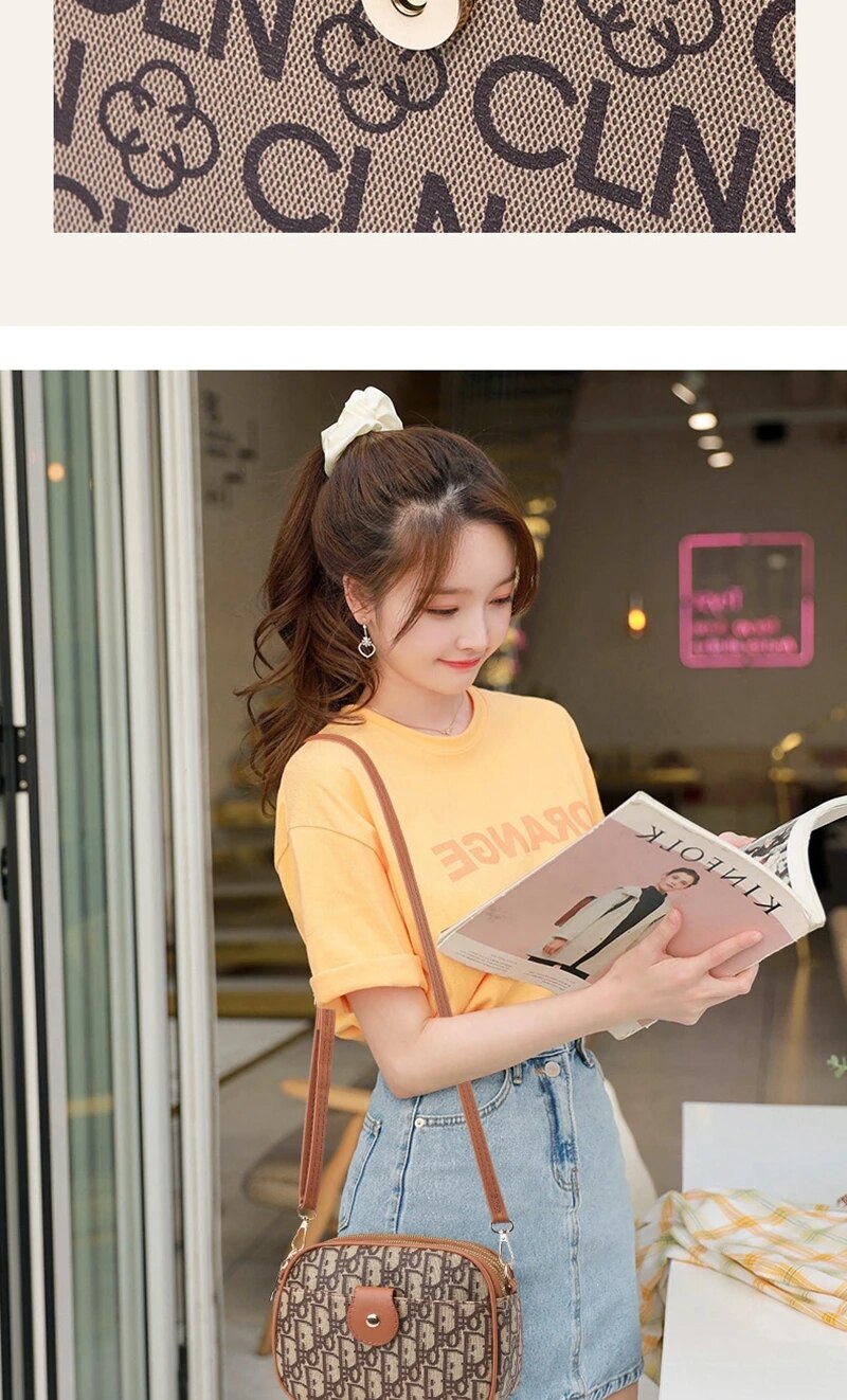 3 PU per borsa a tracolla a spalla firmata da donna cerniera liscia 2024 borse femminili di nuova moda estiva_voghion.com