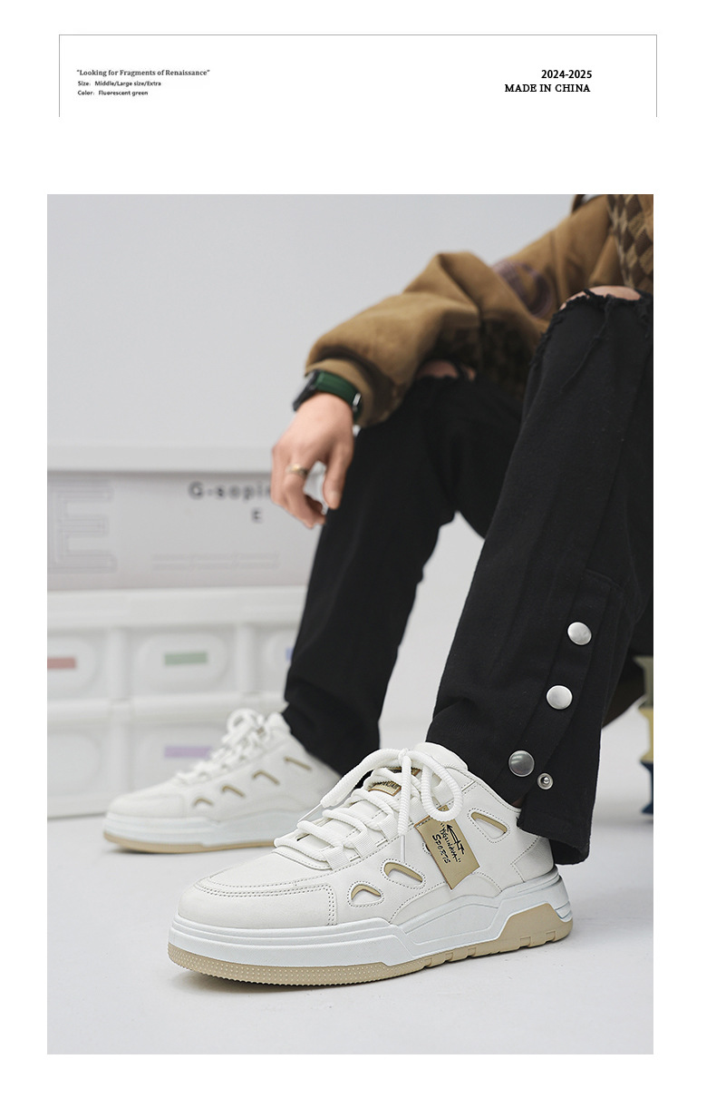 Summer 2024 New Breathable Sports Trend All Match Men's Flat Niche Original Fashion Shoes_voghion.com