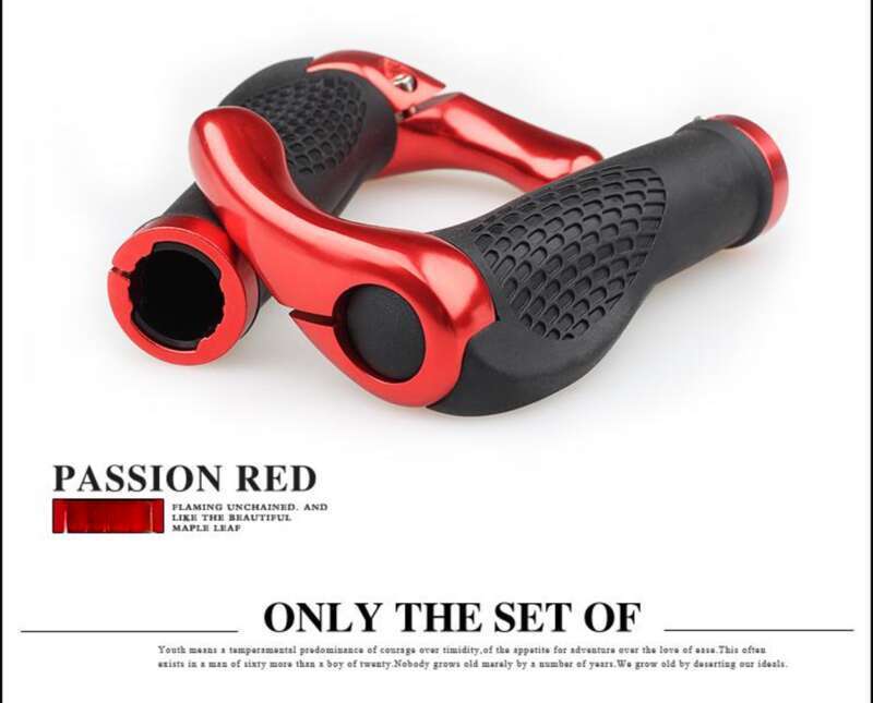 【 90% Positive Review Rate 】 Bicycle Mountain Bike Dead Fly Aluminum Alloy Lock Rubber Anti Slip Handlebar Cover Riding_voghion.com