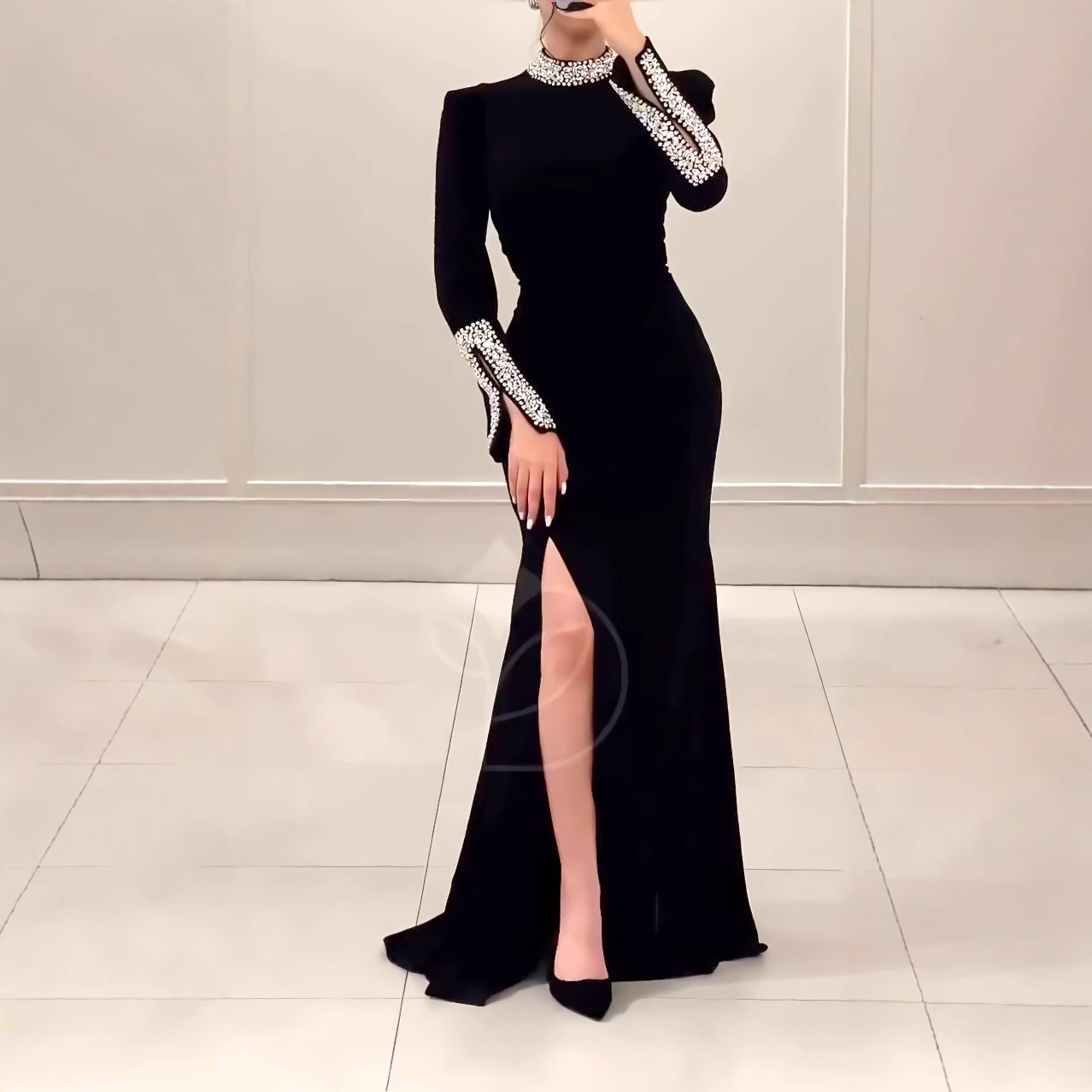 Women's Clothing New Fashion Hot Diamond Evening Dress Gorgeous Elegant Dress Dress