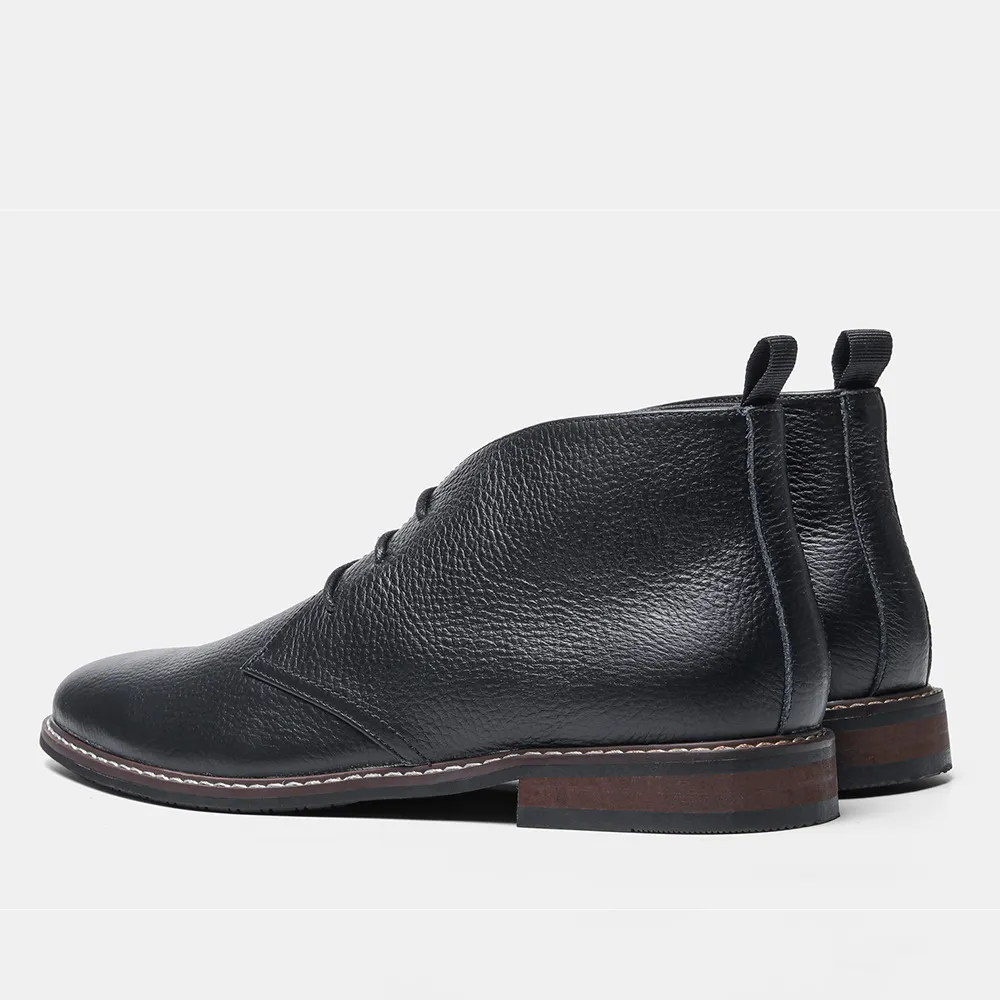 Bottines en cuir véritable pour hommes, bottines de marque de qualité pour hommes_voghion.com