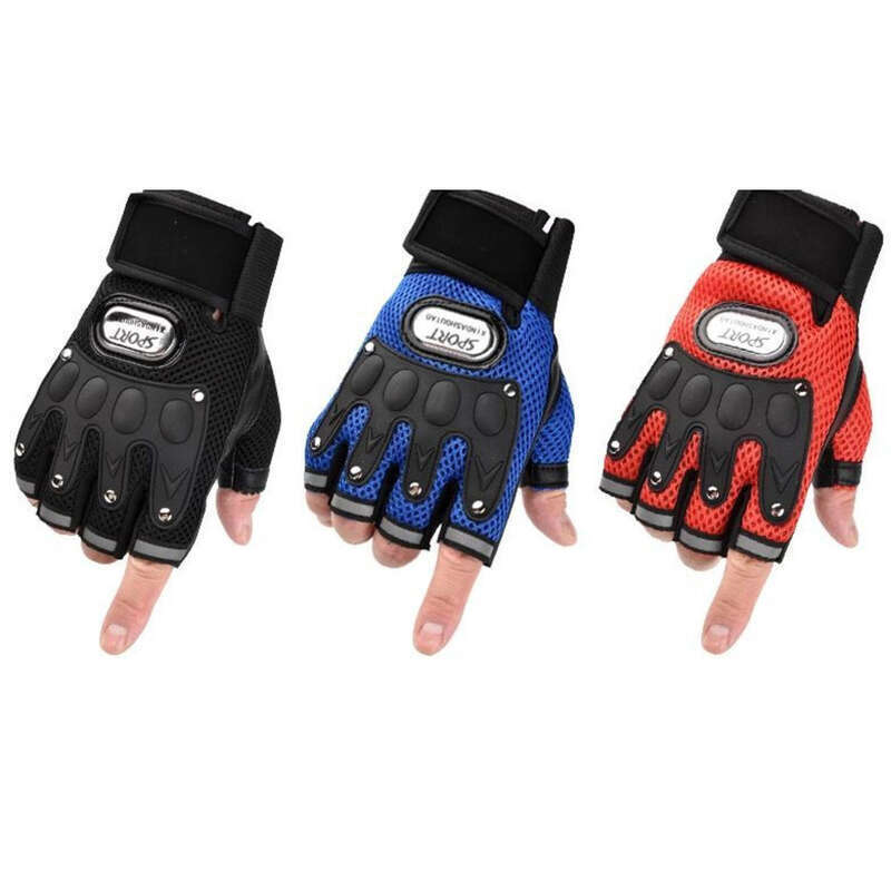 Mănuși tactice pentru motociclete, cu jumătate de deget, pentru bărbați, cu ciclism, subțiri de vară, antiderapante, pentru biciclete de munte_voghion.com