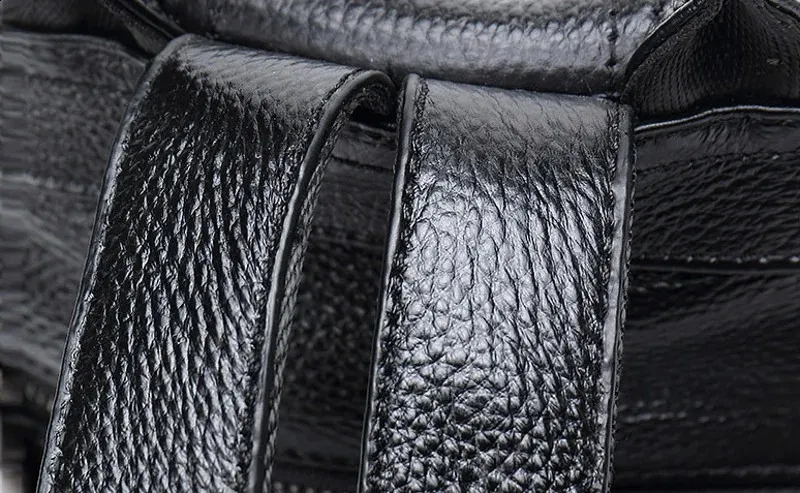 Womens Korean Casual Real Leather Fashion Backpack Top Layer Cowhide Female High Quality School Bags Travel Bag 240823_voghion.com