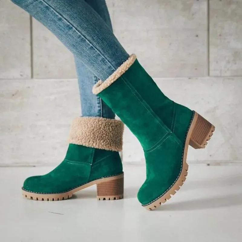 Wasserdichte Damen Schneestiefel Mit Warmfutter Für Den Winter_voghion.com
