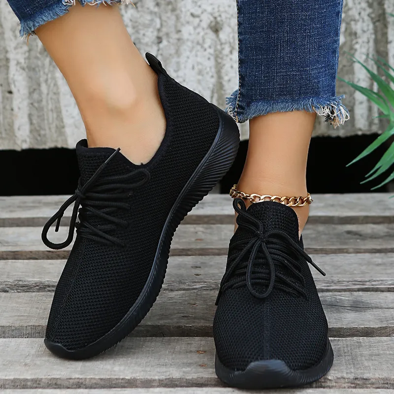 Women's Breathable Walking Shoes Non-slip Comfortable Trainers_voghion.com
