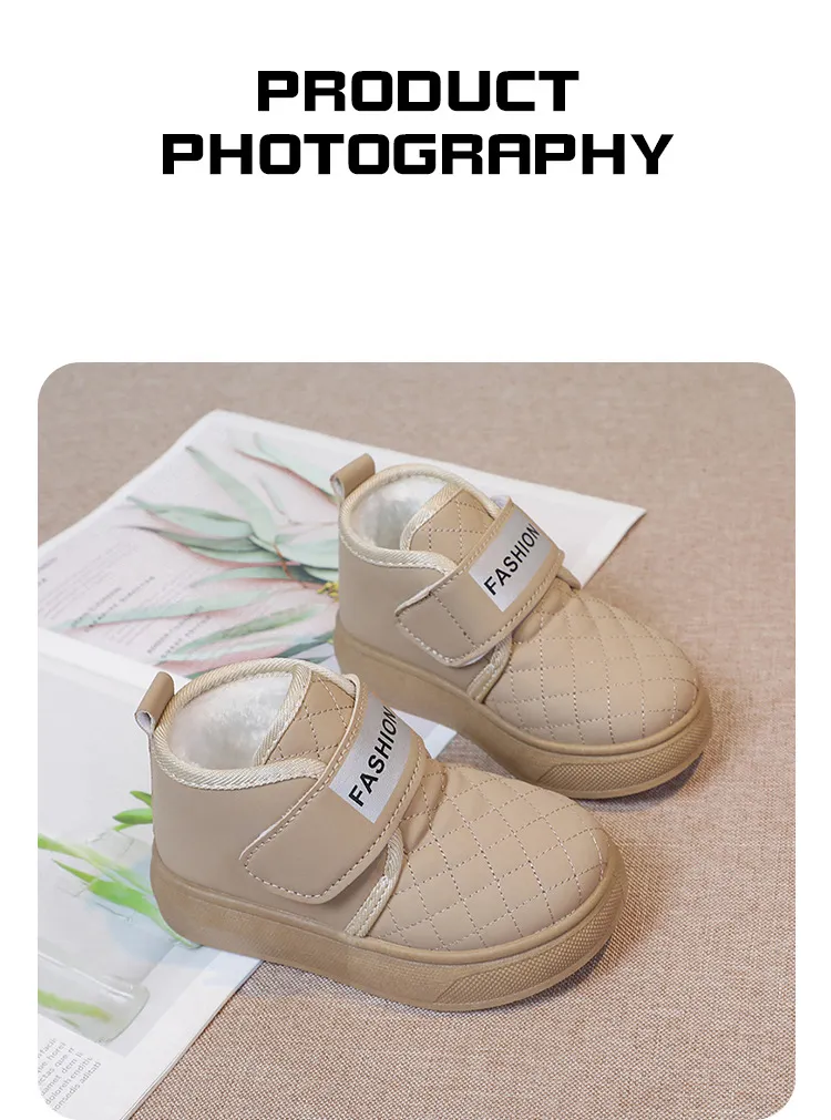 Winter Kids Snow Boots Plush Warm Baby Girl Cutefeet Toddler Boot Children Infant Boys Cotton Shoes Sizes 22 - 33_desvips.com