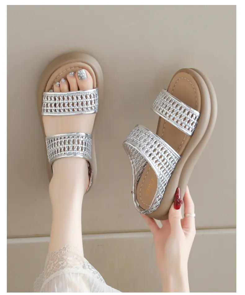Pantofole donna traforate sandali comodi per piedi larghi_voghion.com