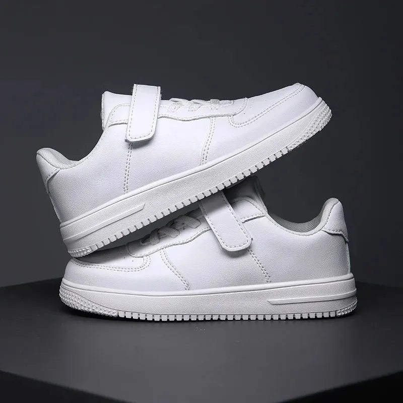 Black boys 6 to 12 years old 2024 new school leather childrens casual sports shoes 240627_desvips.com