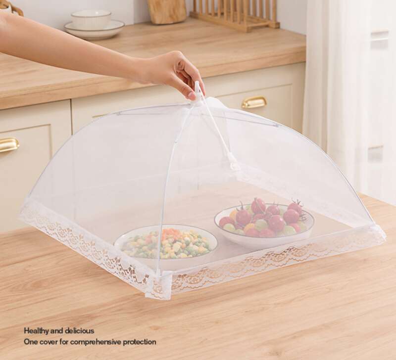 Summer New Foldable Anti Fly Vegetable For Household Meals, Dustproof Dining Table Cover, Large Rectangular Food Cover_voghion.com