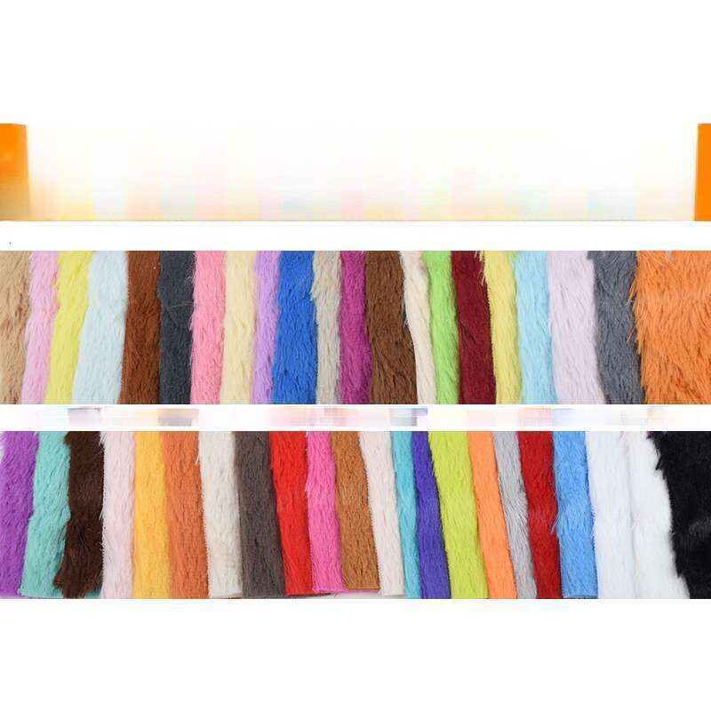 Matte PV 6 10 15 Dense Lightweight Long Wool South Korean Fleece Blanket Home Textile Plush Toy Fabrics_voghion.com