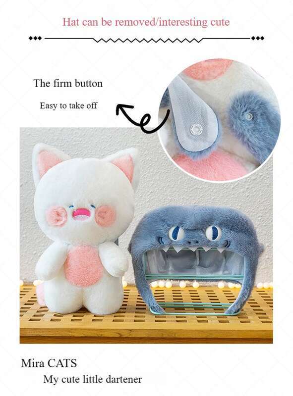 Shark Plush Toy Doll Cute Cat Pillow Birthday Gift_voghion.com
